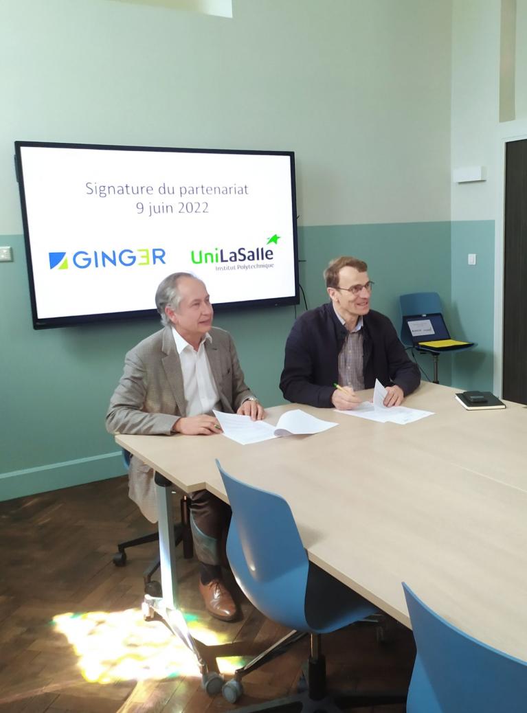Signature partenariat UniLaSalle Ginger