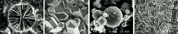 Pathologies béton vue microscope