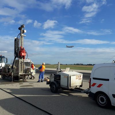 Auscultation chaussées aéroport Lyon