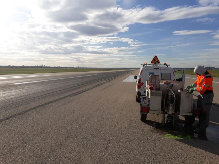 Auscultation chaussées aéroport Lyon