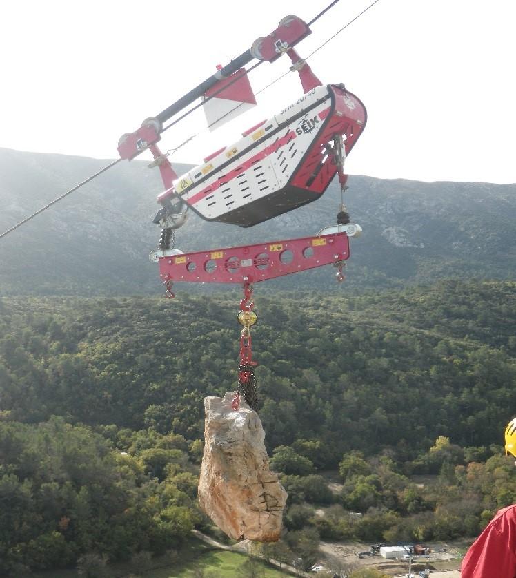 Transport des blocs